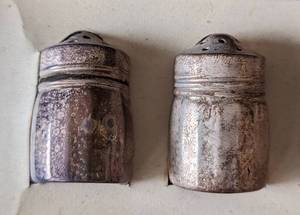 Vintage Sterling Silver Salt and Pepper Shakers Set