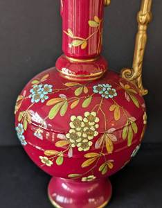 Old Hall Painted Handled Vase