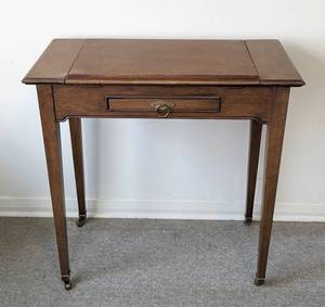 Vintage Wood Reading and Writing Table