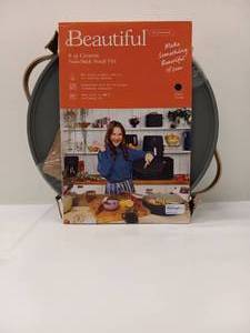 lot 10 image: NEW BEAUTIFUL BY DREW BARRYMORE 8QT CERAMIC NONSTICK STOCK POT