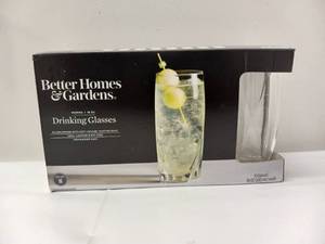 lot 13 image: NEW BETTER HOMES & GARDENS DRINKING GLASSES