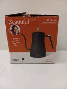 lot 20 image: BEAUTIFUL BY DREW BARRYMORE 1L ELECTRIC GOOSENECK KETTLE