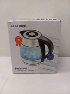lot 22 image: NEW CHEFMAN RAPID-BOIL 1.2L ELECTRIC KETTLE