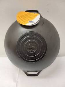 lot 26 image: NEW LODGE SEASONED CAST IRON WOK