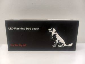 lot 42 image: NEW LED FLASHING DOG LEASH