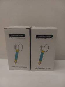 lot 44 image: 2 NEW STORE STAINLESS STEEL FRUIT PEELER