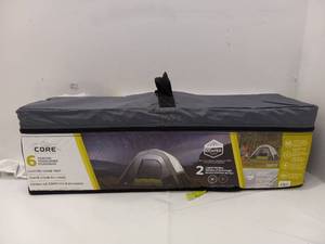 lot 56 image: NEW CORE 6 PERSON LIGHTED DOME TENT