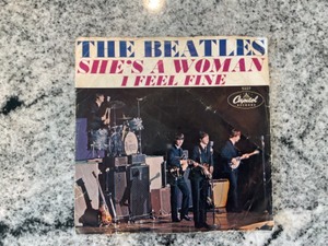 lot 320 image: The Beatles I FEEL FINE SHES A WOMAN Vinyl LP Record Album.