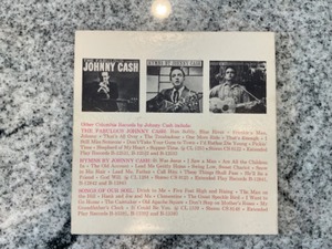 lot 329 image: Johnny Cash Vinyl LP Record Album.