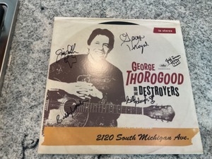 lot 334 image: Signed George Thorogood and the Destroyers Record Album