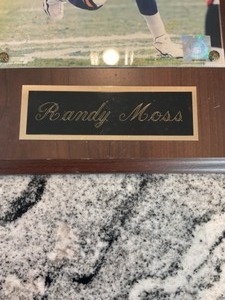 lot 335 image: Framed Randy Moss Football Photograph NFL