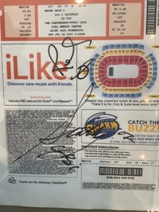lot 337 image: Framed Concert Ticket - 2007