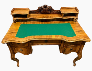 lot 15 image: Antique Queen Ann Style Desk