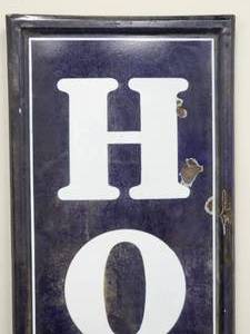 lot 9 image: Vintage Hood Tires Porcelain Sign