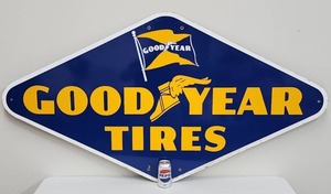 lot 7 image: Vintage Goodyear Tires Metal Sign
