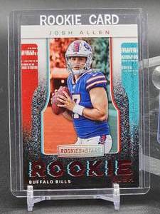 lot 93 image: NFL Football Rookie Cards of the Bills Josh Allen, HOF Brett Favre, Eagles Saquon Barkley