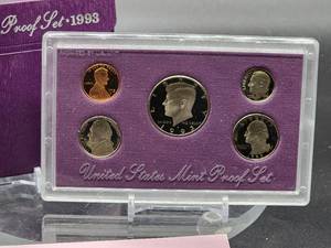 lot 64 image: U.S. Mint 1993 Proof Coin Set