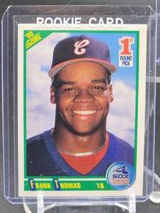 lot 182 image: (3) Assorted 1990 Chicago HOF Great The Big Hurt Frank Thomas Rookie Cards
