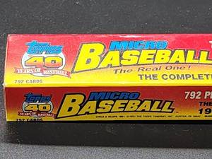 lot 141 image: Factory Sealed 1991 Topps 40 Years of Baseball 792 MICRO Card Set
