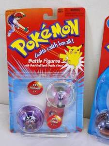 lot 296 image: (2) Packs of Pokeman Battle Figures