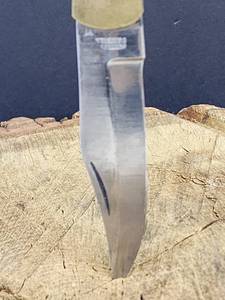 lot 150 image: Brass Handled Locking Folding Blade Knife