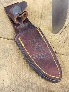 lot 147 image: Small Hand Made Hunting Knife with Sheath