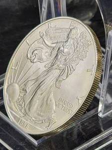 lot 136 image: Uucirculated 1996 American Eagle 1 oz. Fine Silver Dollar