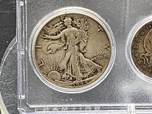 lot 170 image: U.S. Mint (3) Silver Coins, (1) Buffalo Nickel and (1) Indian Head Penny