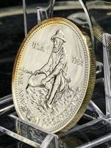 lot 178 image: 1984 Engelhard 1 Troy Oz. Silver .999 Coin