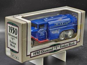 lot 212 image: 1992 Ertl Die Cast 1930 Diamond T Tanker Truck Bank, New in Box