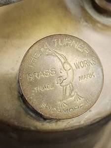 lot 271 image: Vintage Gasoline Brass Handled Blow Torch