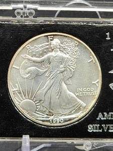 lot 219 image: U.S Mint 1996 Silver American Eagle Dollar Coin
