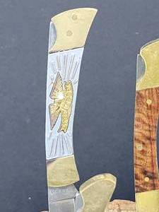 lot 246 image: (4) Assorted Folding Locking Blade Knives