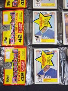 lot 333 image: (5) Factory Sealed Jumbo Packs of 1987 Baseball Cards