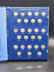 lot 303 image: WW Awesome 1916-1945 Silver Mercury Dime Collection LK