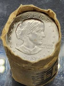 lot 307 image: Un-Circulated Roll of Susan B. Anthony $1 Dollar Coins