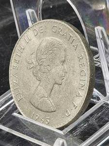 lot 314 image: 1965 Elizabeth II DEI Gratia Regina F.D. Silver Coin