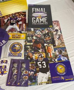 lot GB08 image: Collection of Minnesota Vikings Memorabilia