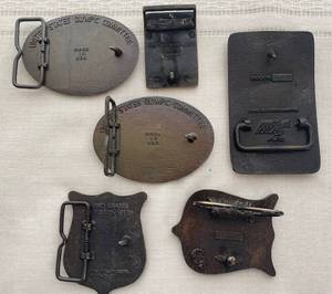 lot GB25 image: Collection of Olympic Belt Buckles