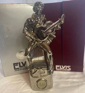 lot GB37 image: Elvis 25th Silver Anniversary McCormick Whiskey Decanter