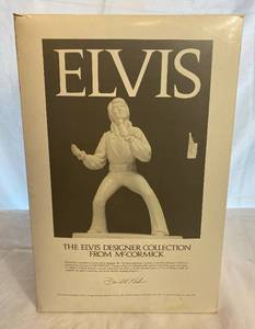 lot GB45 image: Elvis Reverence Designer III McCormick Whiskey Decanter Music Box Base