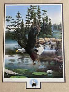 lot GB57 image: Leo Stans Eagle Boundary Waters Conservation Edition Art Print