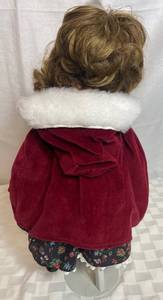 lot GB81 image: Vintage Signed 19in Winter Brunette Gotz Doll