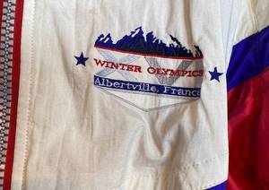 lot GB92 image: 1992 Winter Olympics XVI Albertville France XL 3M Jacket and Gloves