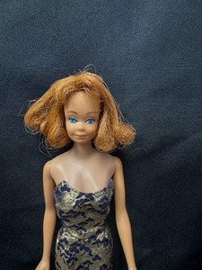lot 1 image: Vintage Midge Barbie Wearing Fashion Pak Lame Sheath