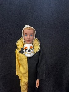 lot 9 image: Vintage Ken Doll Wearing Masquerade Costume
