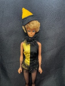lot 15 image: Vintage Bubblecut Blonde Barbie Wearing Masquerade Outfit