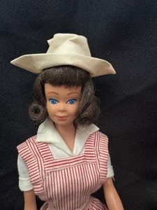 lot 30 image: Vintage Midge Wearing Candy Striping Outfit with Hat