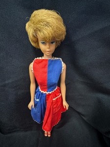 lot 34 image: Vintage Bubblecut Barbie Wearing Fancy Free Dress