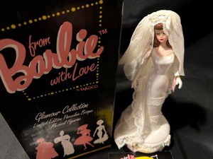 lot 121 image: From Barbie with Love Figurine with Box Limited Edition Musical Figurine